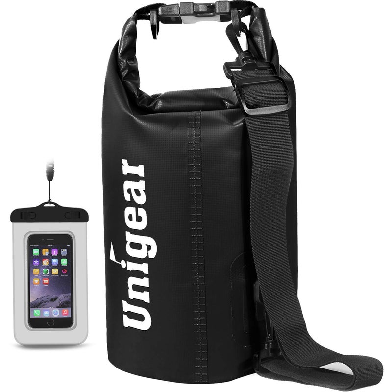 Unigear Dry Bag Waterproof, Floating and Lightweight Bags for Kayaking, Boating, Fishing, Swimming and Camping with Waterproof Phone Case (Blue, 30L) - Image 1